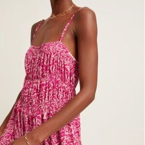 Natalie Martin Pink Strapless Dress